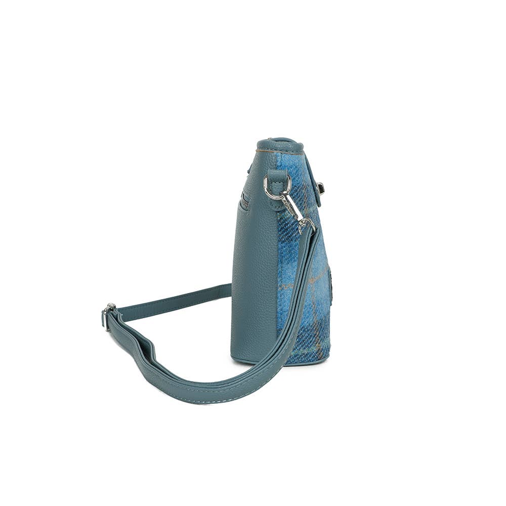 Harris Tweed Skye Blue Shoulder Bag