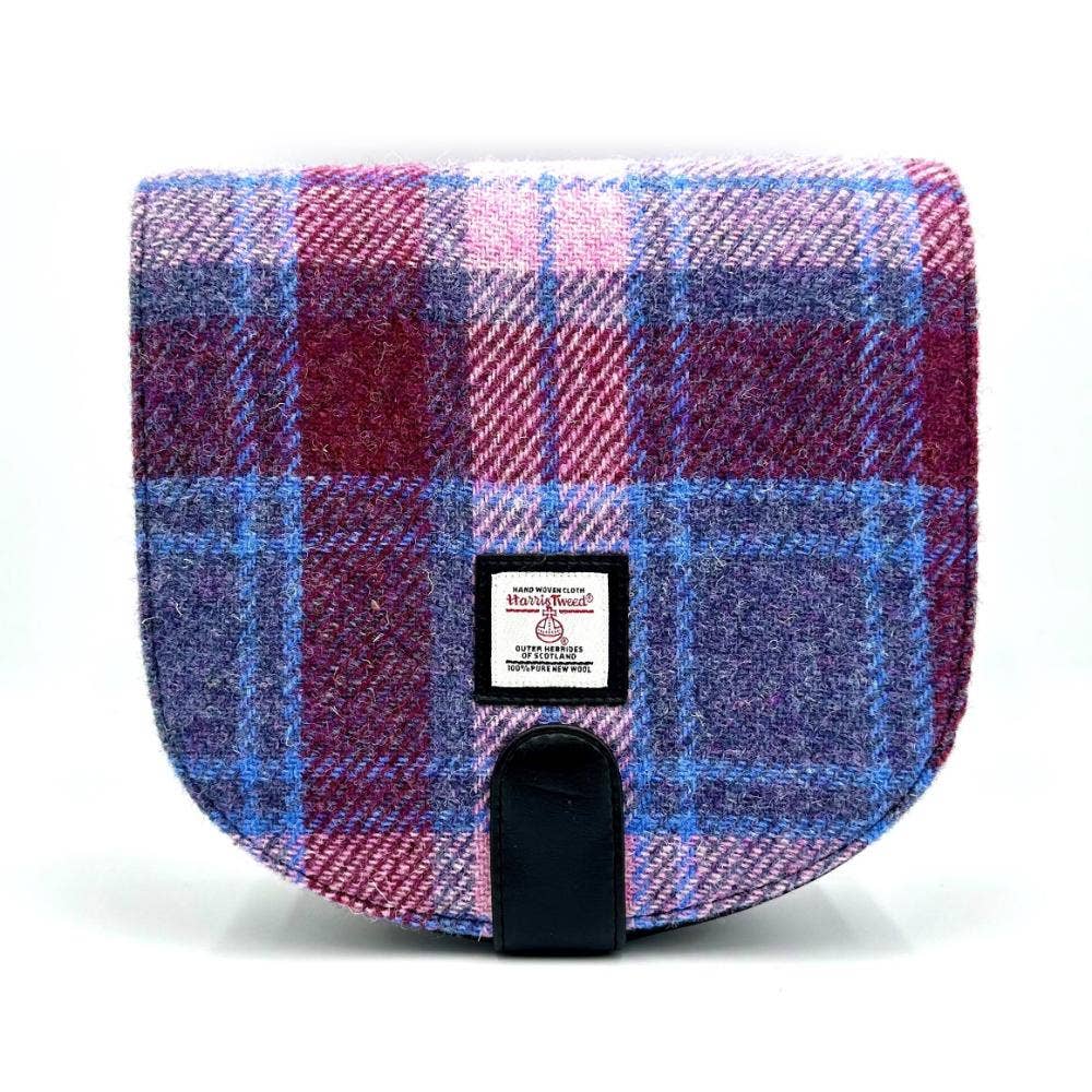 Harris Tweed Crossbody Bag Pastel Pink