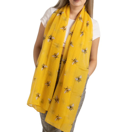 Bee print scarf
