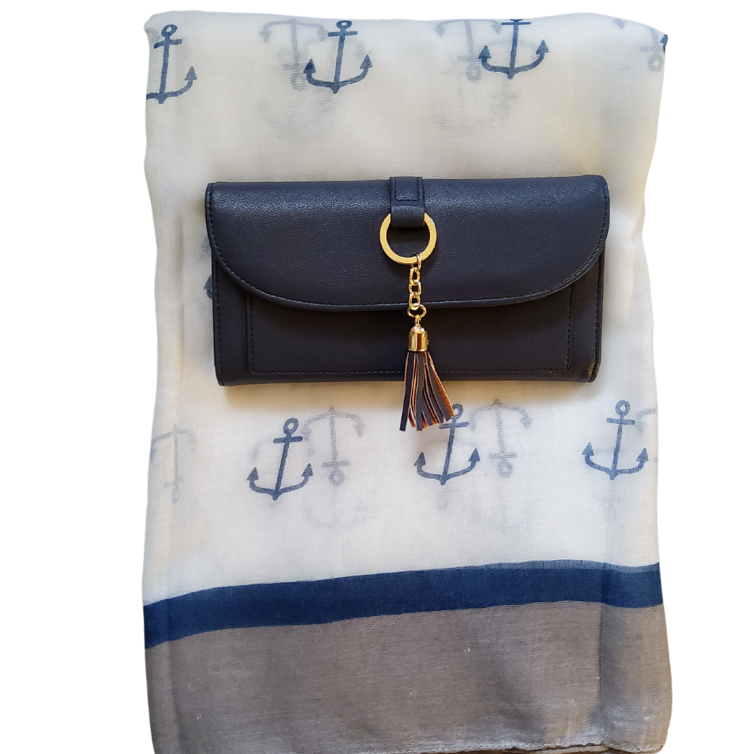 Anchor of hope print scarf