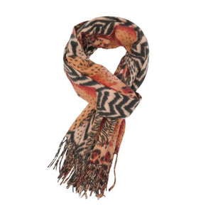 Stylish animal print scarf