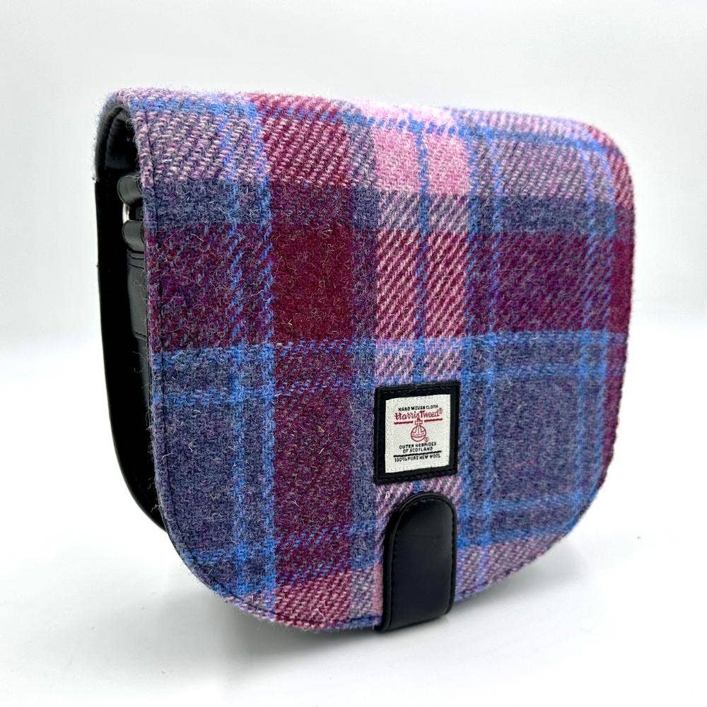 Harris Tweed Crossbody Bag Pastel Pink