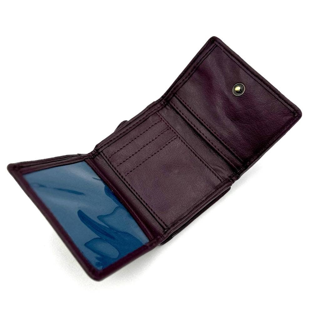 Harris Tweed Trifold Purse Pastel Pink