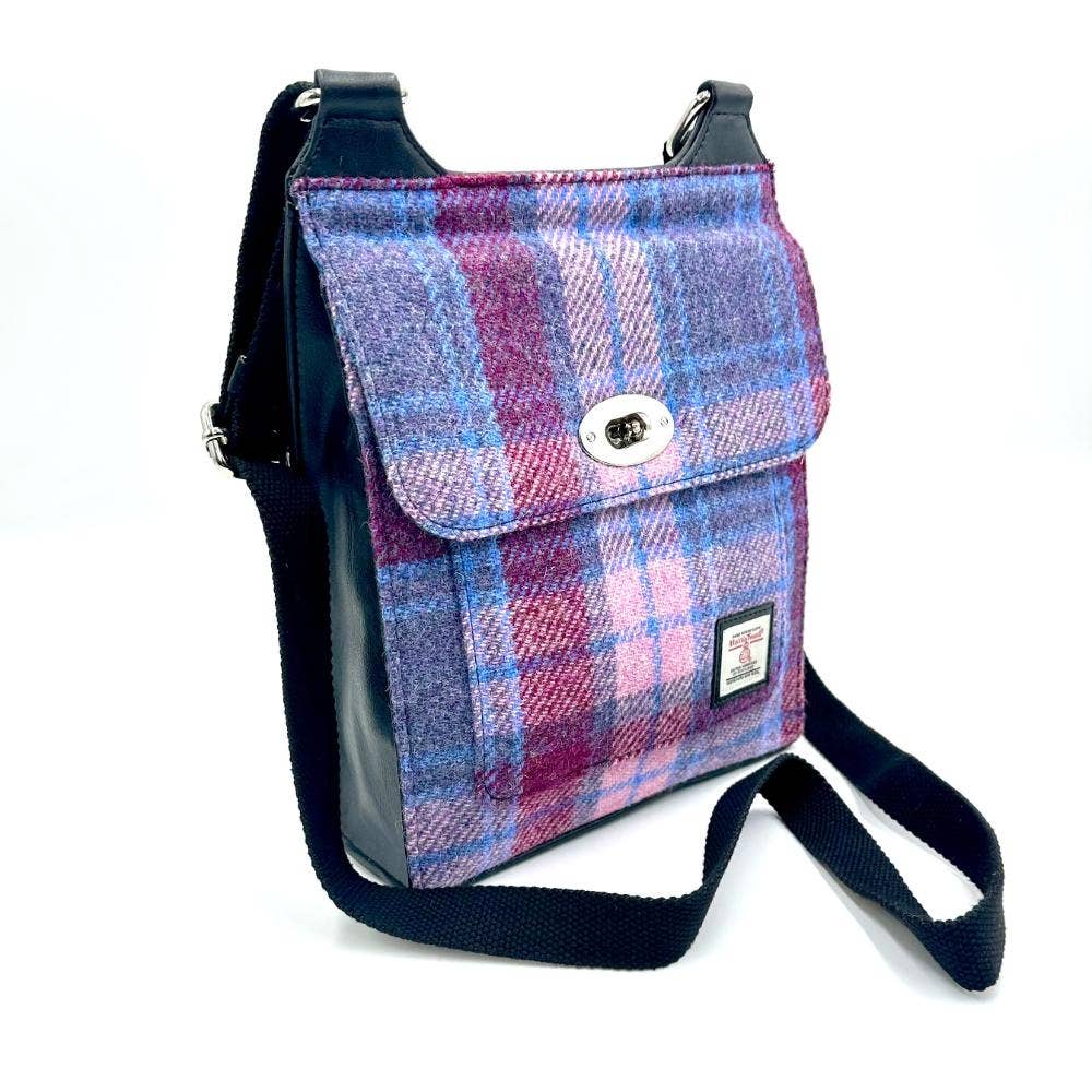 Harris Tweed Satchel Bag Pastel Pink