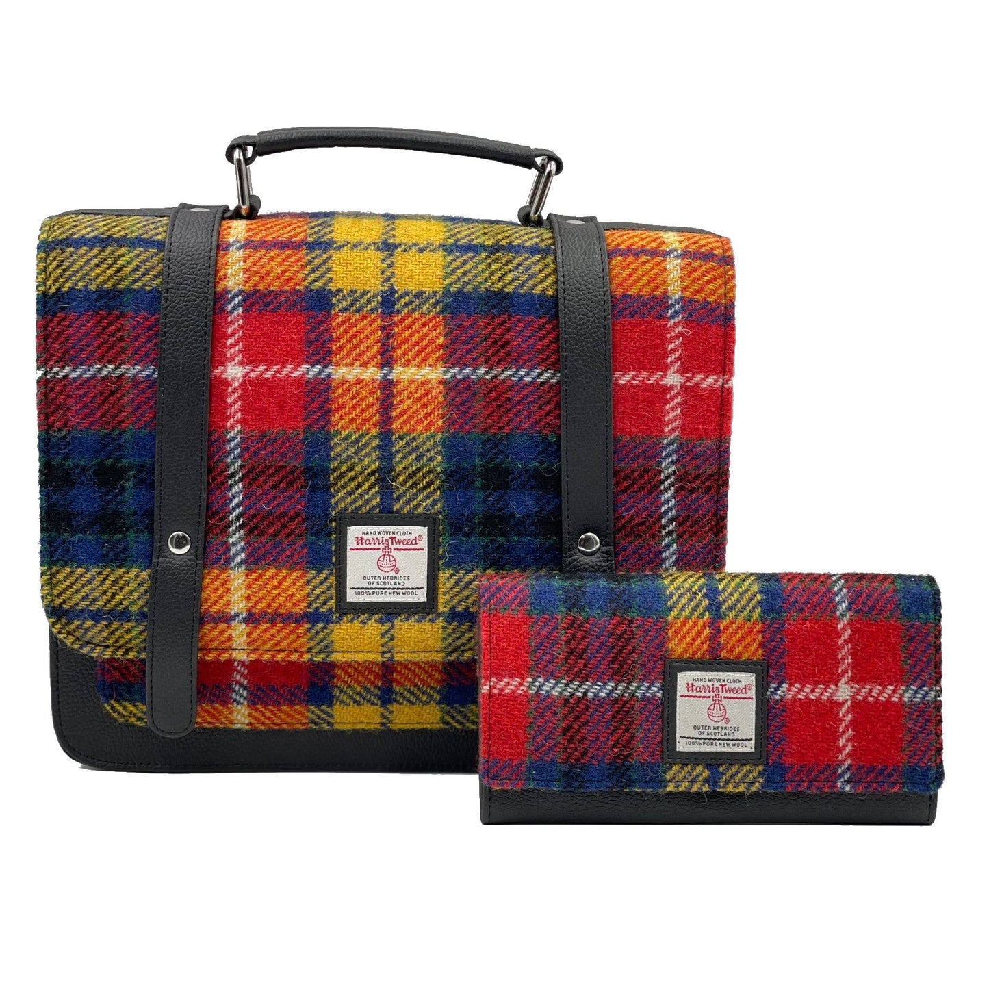 Harris Tweed Ladies Messenger Bag Saffron