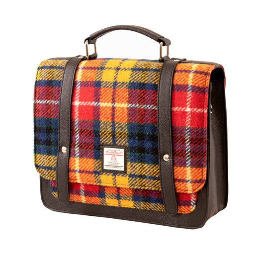 Harris Tweed Ladies Messenger Bag Saffron