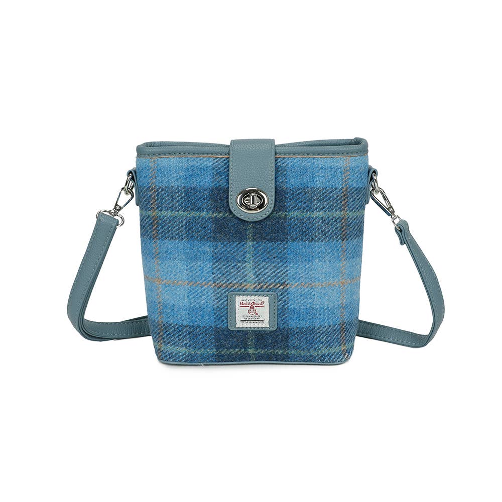 Harris Tweed Skye Blue Shoulder Bag