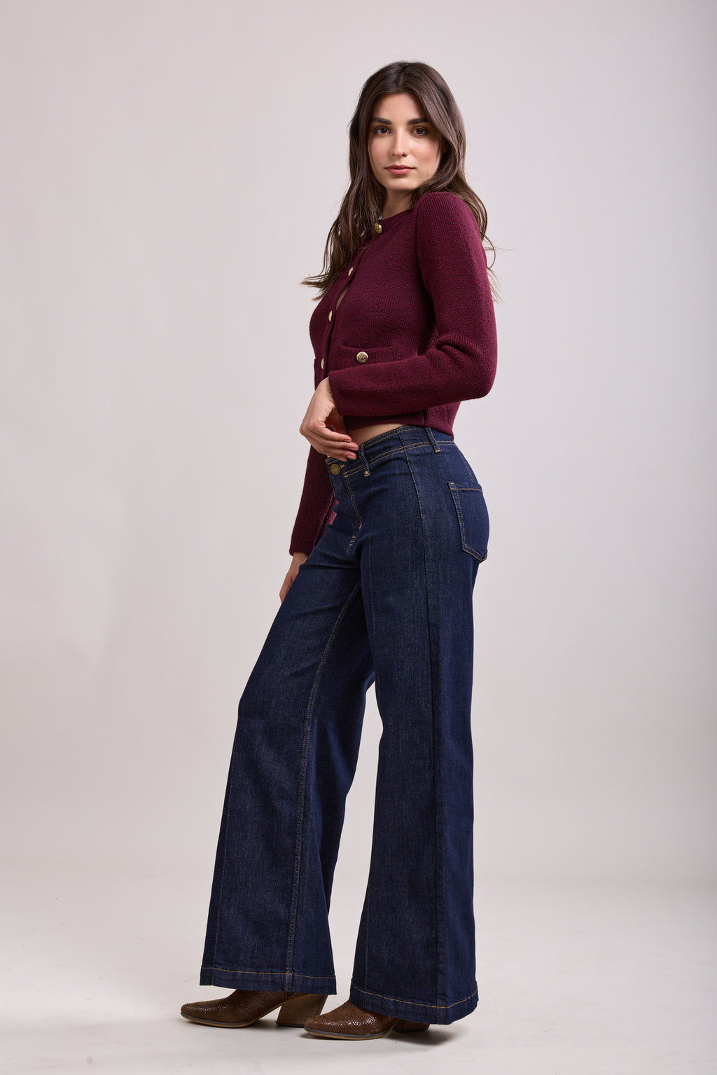 PRE-ORDER Toxik jeans - dark denim flare