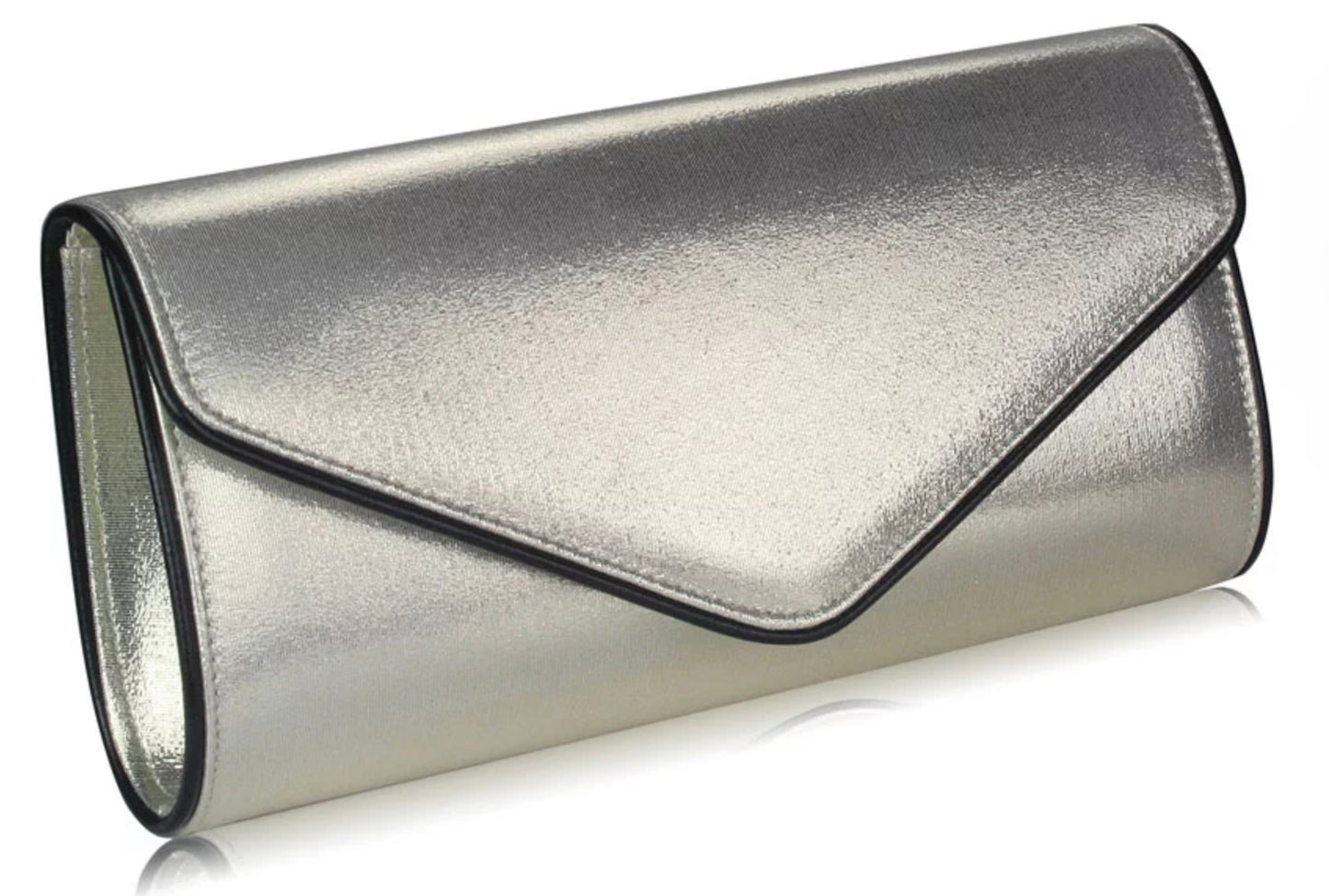 Large Metallic Envelope Structured Clutch