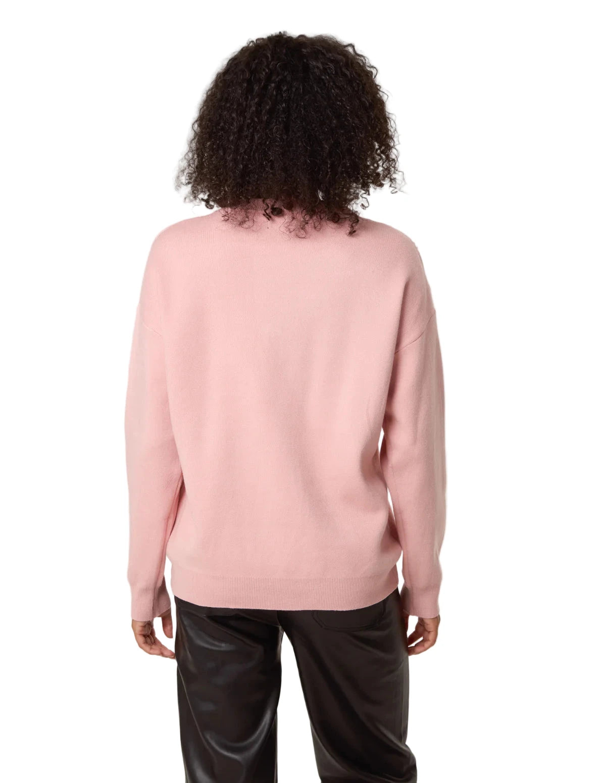 Pink Diamanté Bow Jumper