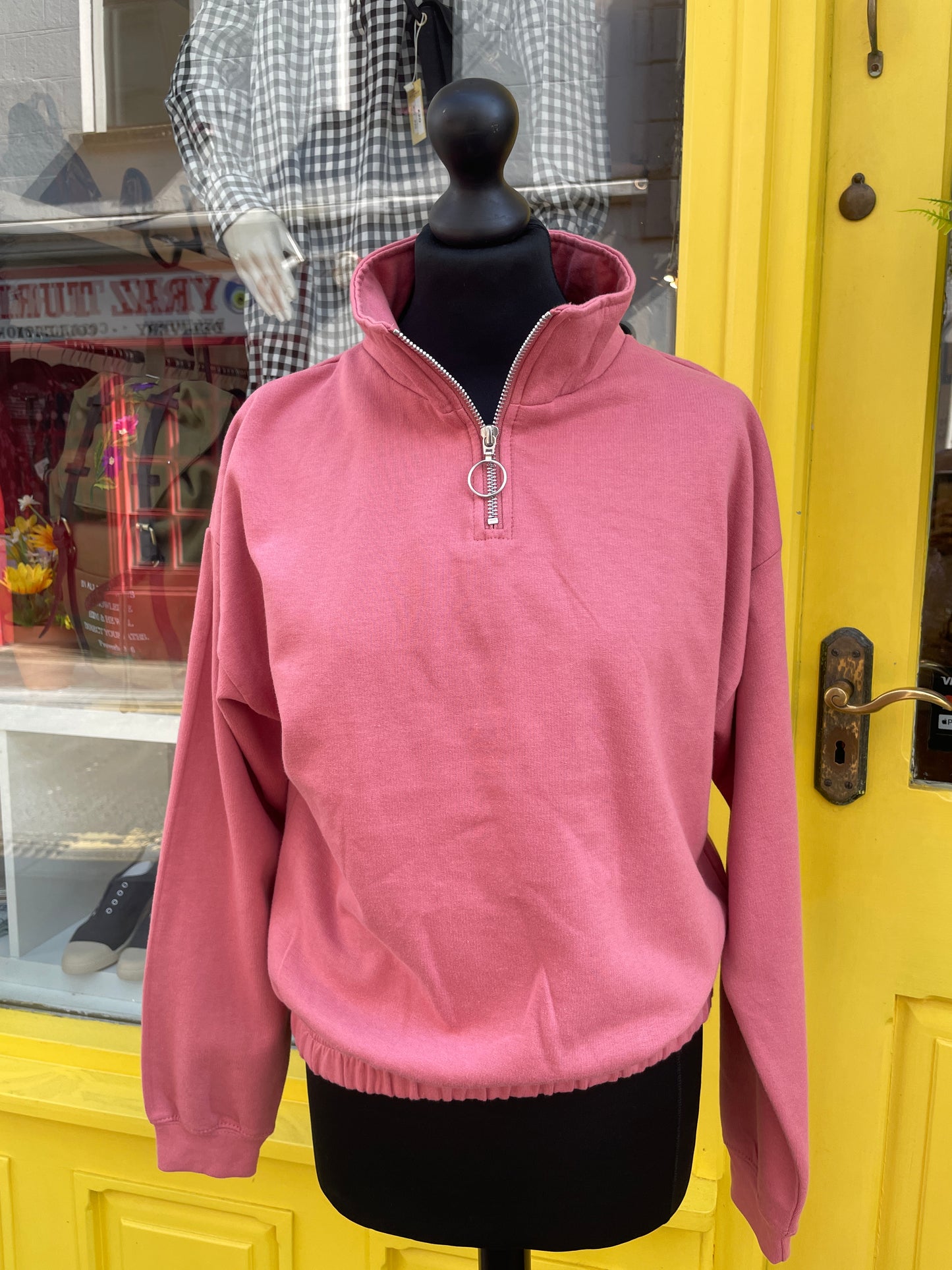 Wearable Truth Pink Statement Quarter Zip - TO ORDER