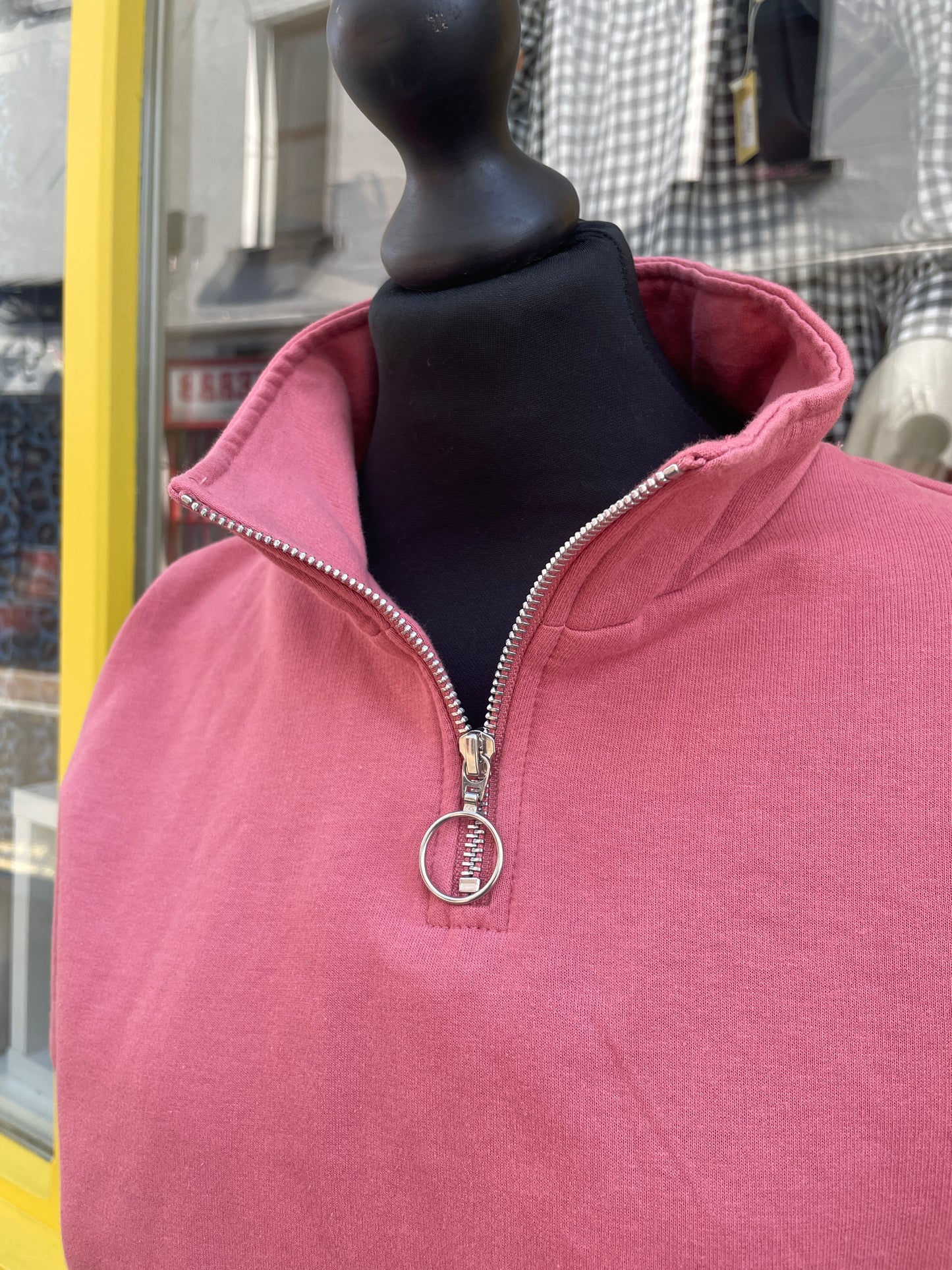 Wearable Truth Pink Statement Quarter Zip - TO ORDER