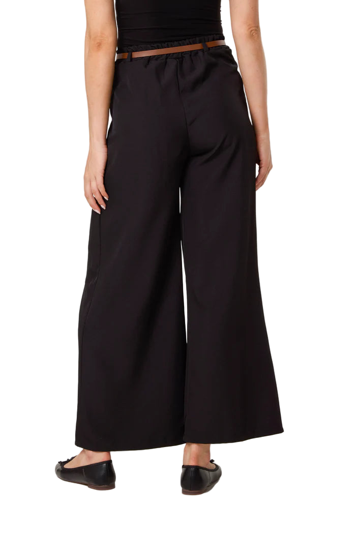 Pleated Palazzo Pants with belt