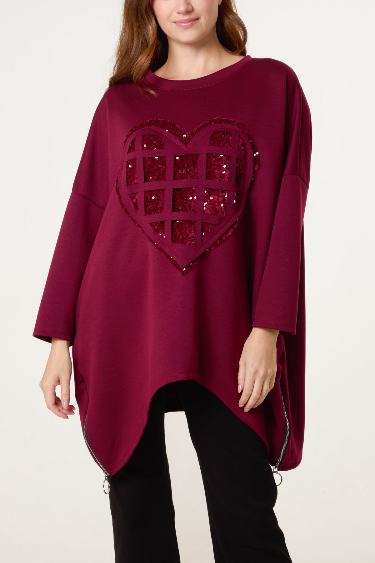 Heart Sequin Jumper
