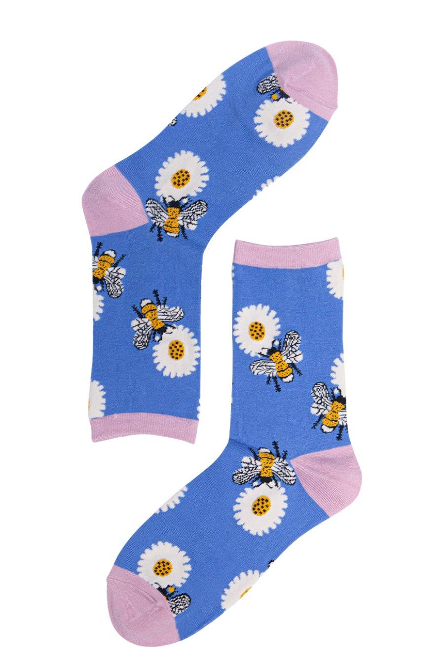 Sunflower Bumblebee Bamboo Ankle Socks
