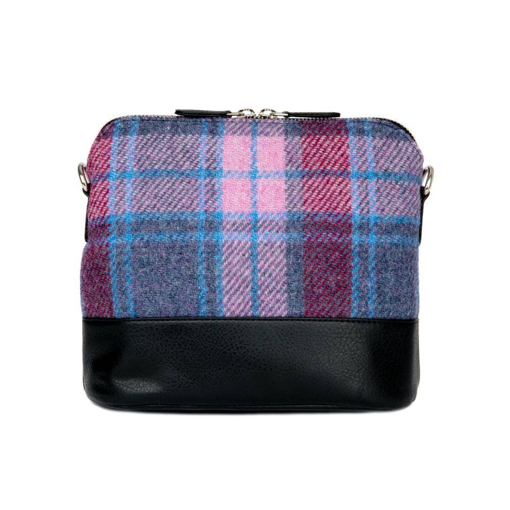 Harris Tweed Square Shoulder Bag Pastel Pink