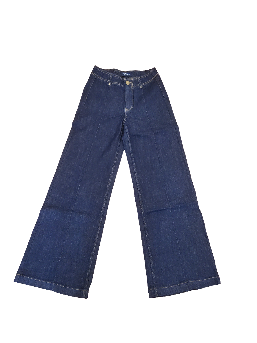 Toxik dark denim flares available in Northern Ireland