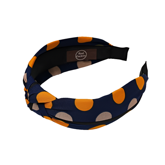 Dots Navy Headband