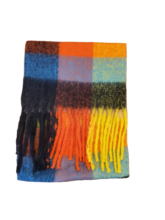 Bright and Colourful Checked Scarf