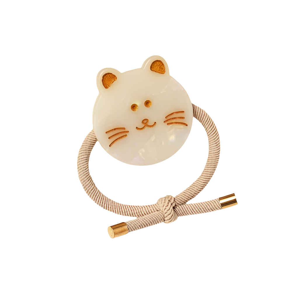 Cat Face Elastic Hair Tie