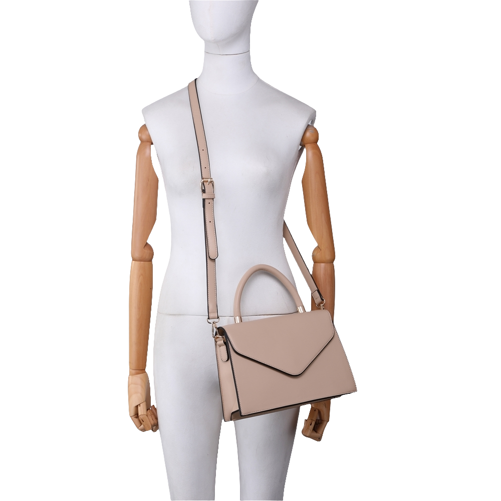 Tan Small Structured Tote Bag