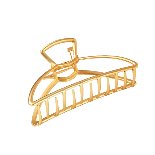 Gold Steel Oval Claw Clip