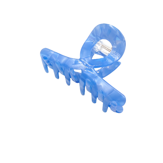 Blue Twisted Claw Clip