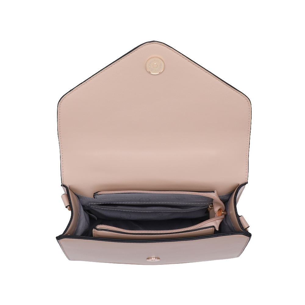 Tan Small Structured Tote Bag