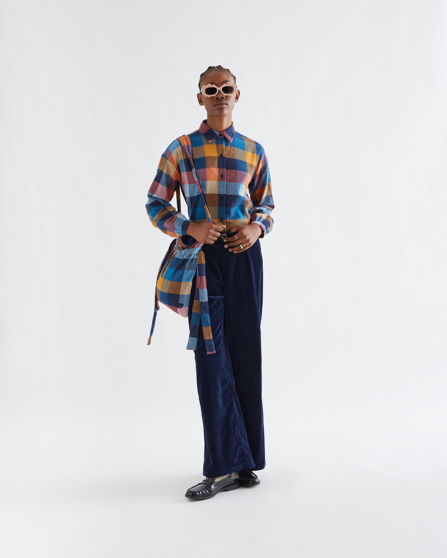 Pre-order* Compañía Fantástica: Multi-coloured plaid shirt