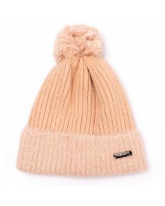 Red Cuckoo Soft PomPom Hat