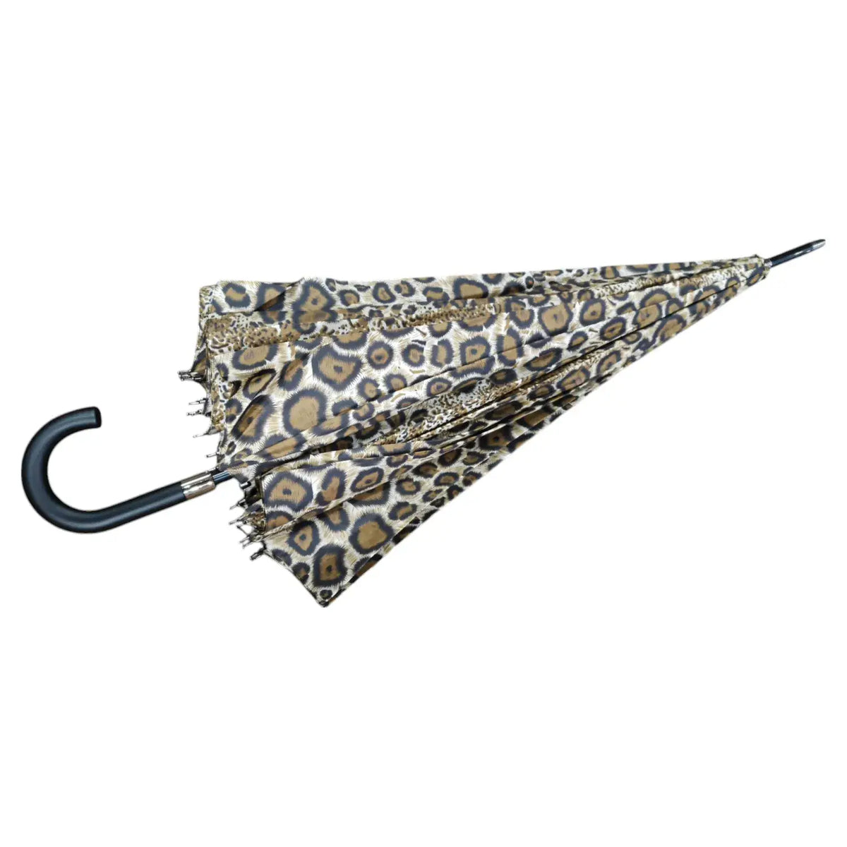 Large Leopard Print Long Stick Umbrella