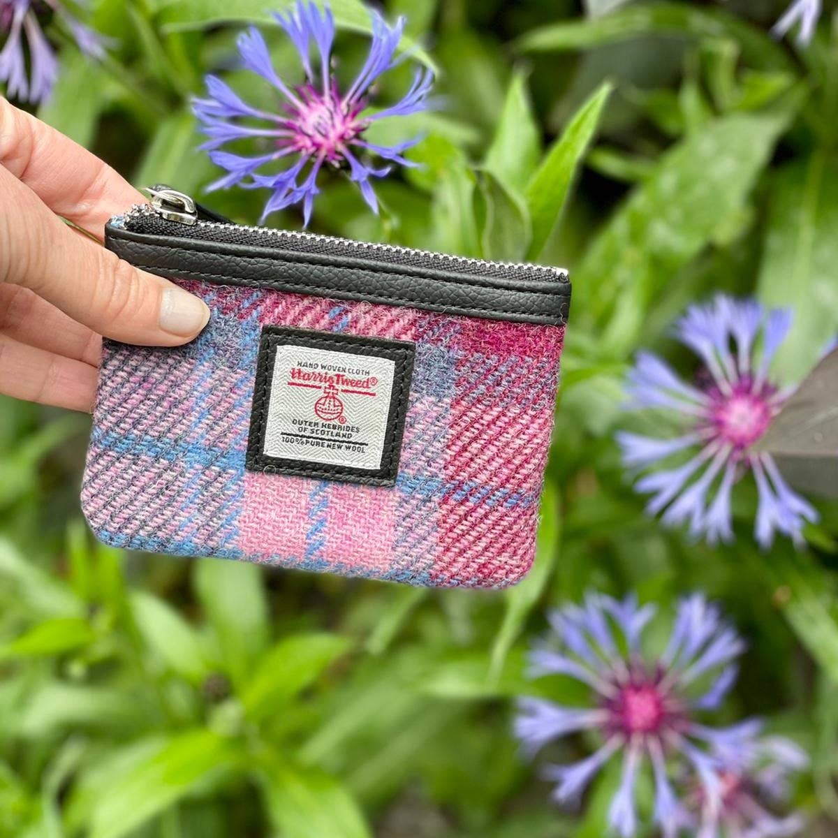 Harris Tweed Coin Purse Pastel Pink