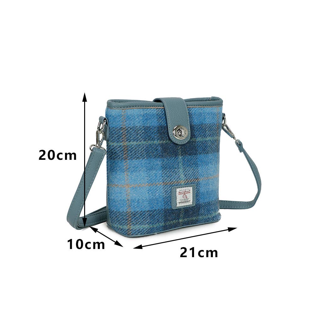 Harris Tweed Skye Blue Shoulder Bag
