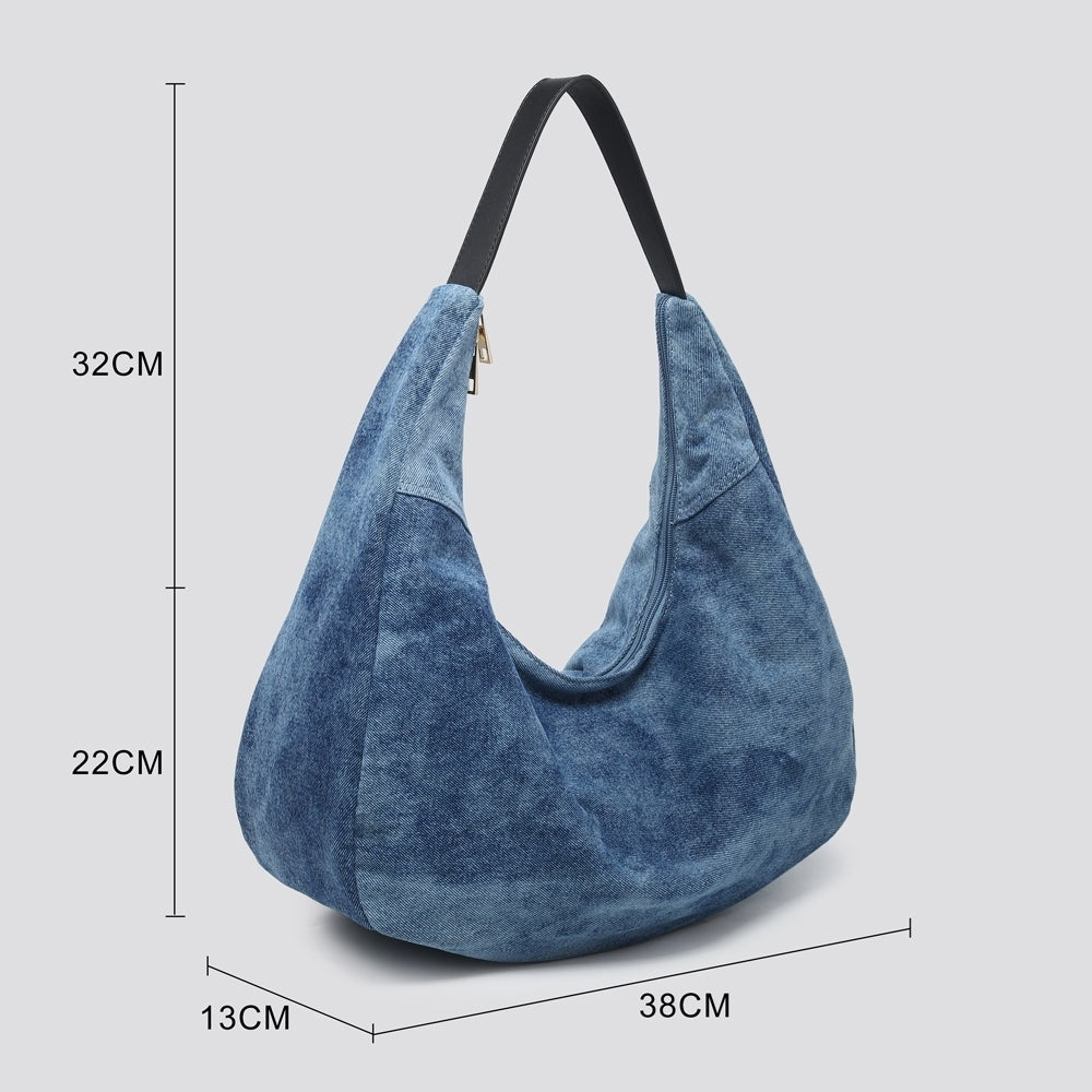 Denim Slouchy Handbag