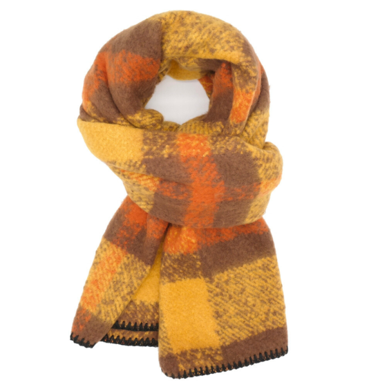 Tartan Mustard Scarf