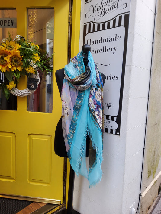 Love’s Pure Light “Illumination and Glory Covers The Earth” silk blend scarf