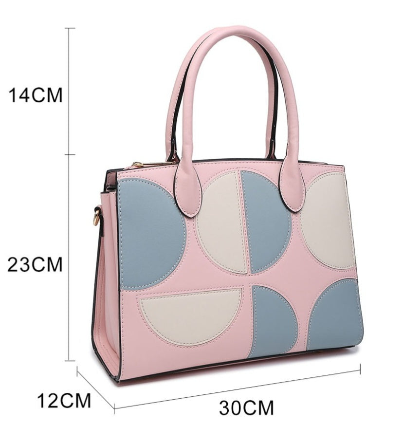 Geometric Print Handbag