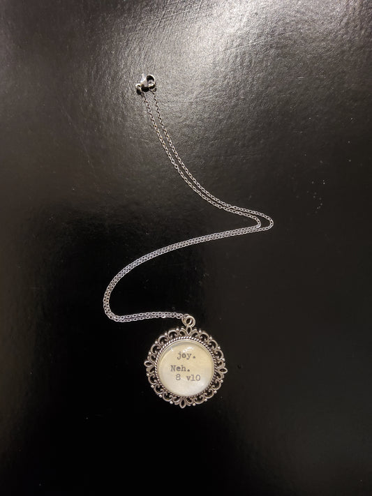 'Joy' Neh 8 v 10 Necklace