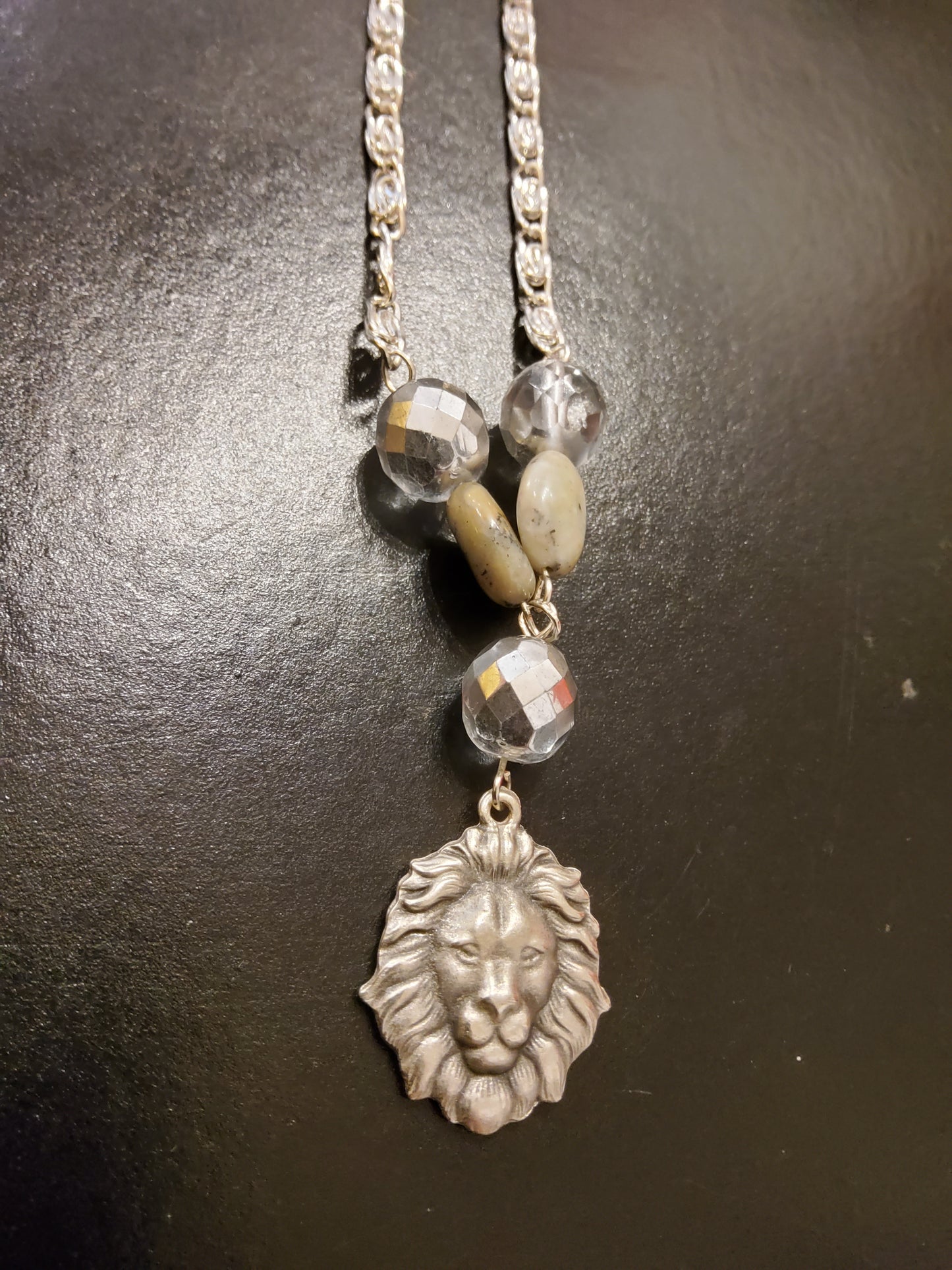 Chunky Lion Beaded Necklace