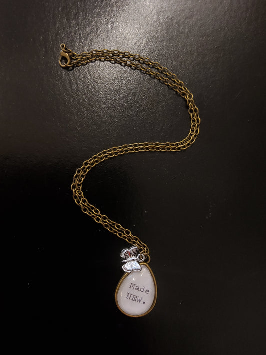 Made New Necklace with Butterfly Charm