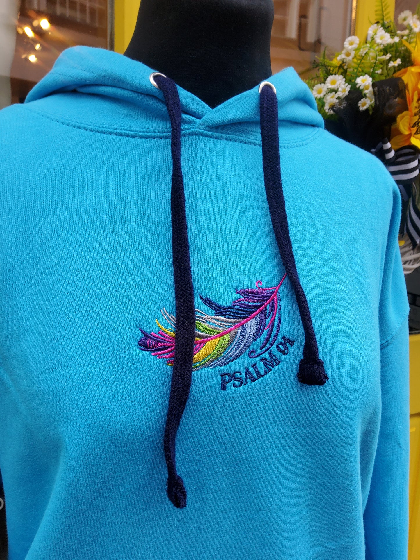 Wearable Truth Psalm 91 Blue Hoodie