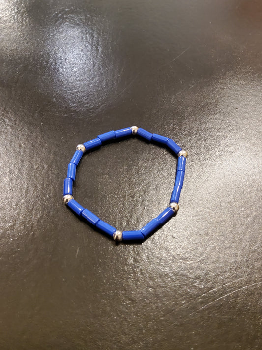Royal Blue Beaded Bracelet