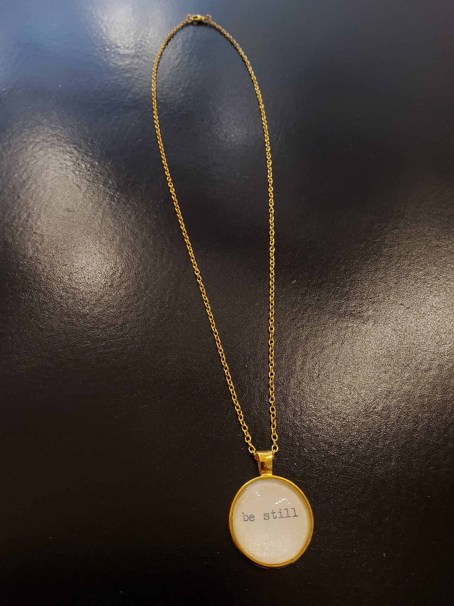 'Be Still' Gold Necklace