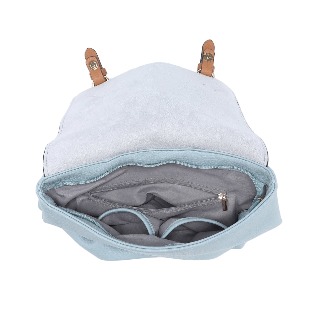 Navy Double Buckle Backpack