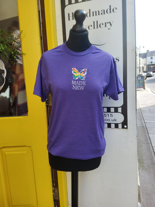 Wearable Truth 'MADE NEW' T-Shirt Purple