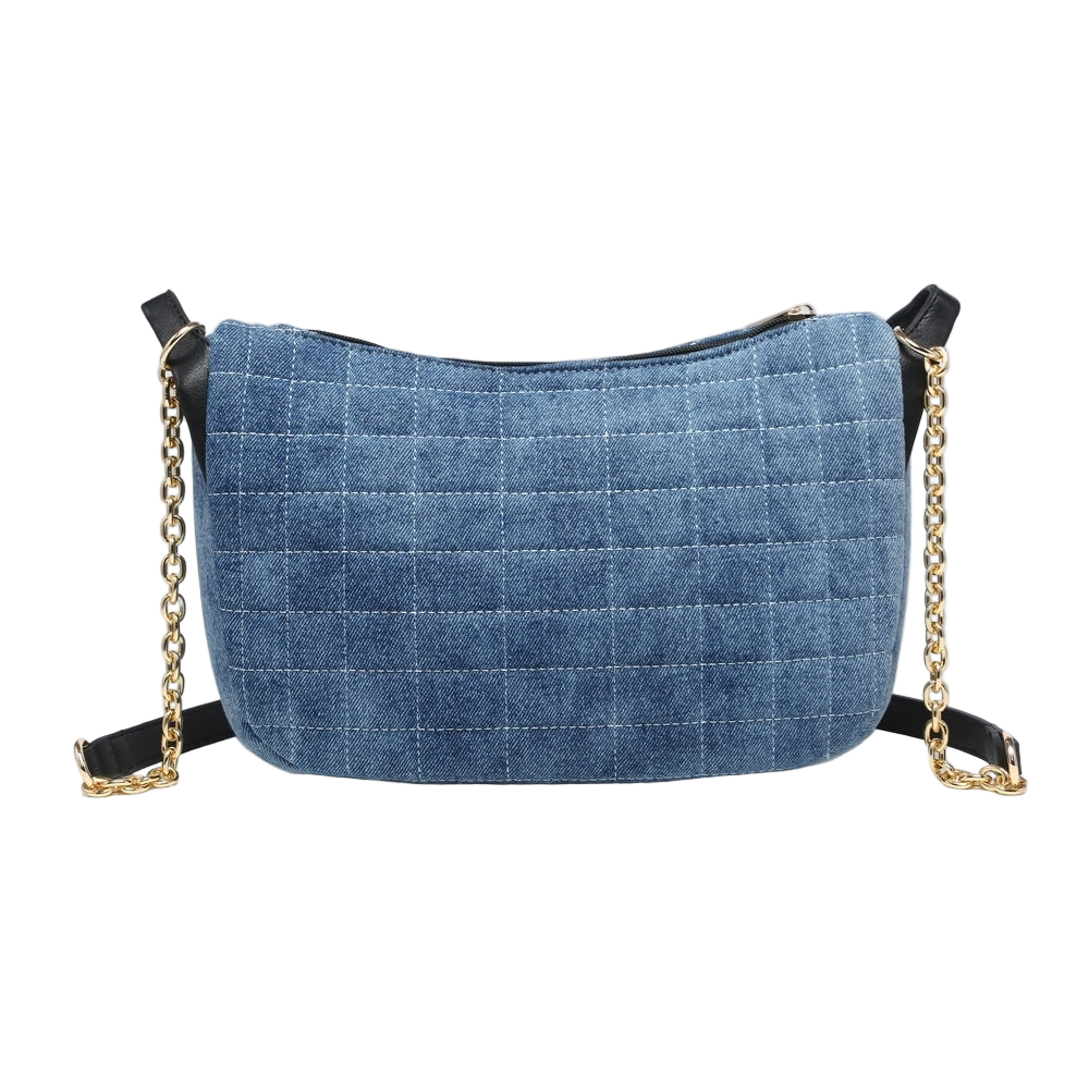 Denim Gold Chain Crossbody Bag