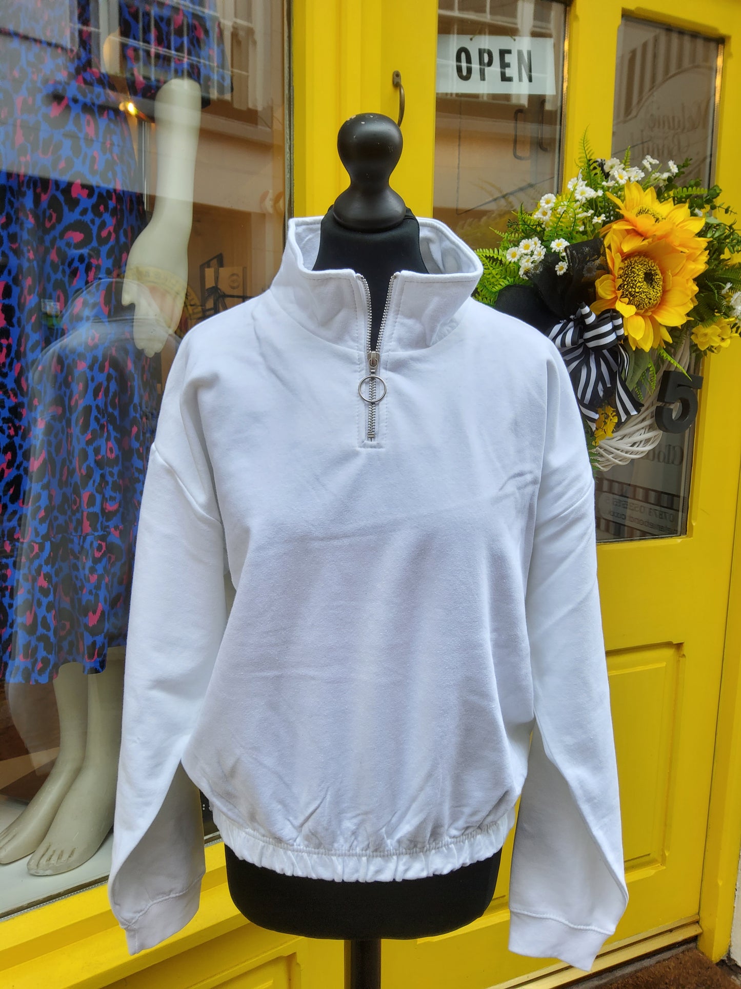 Wearable Truth White Statement Quarter Zip