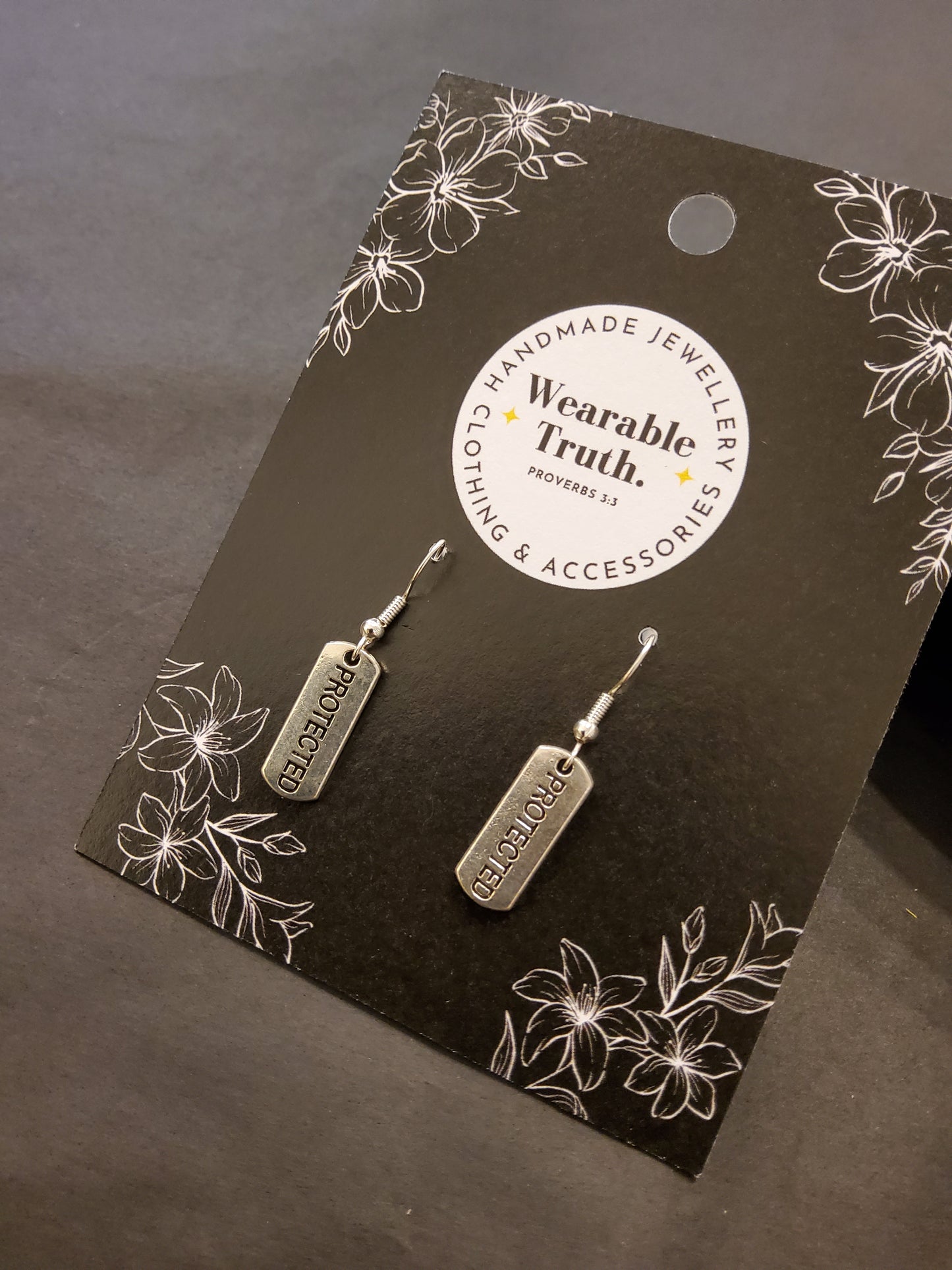Wearable Truth Statement Word Earrings