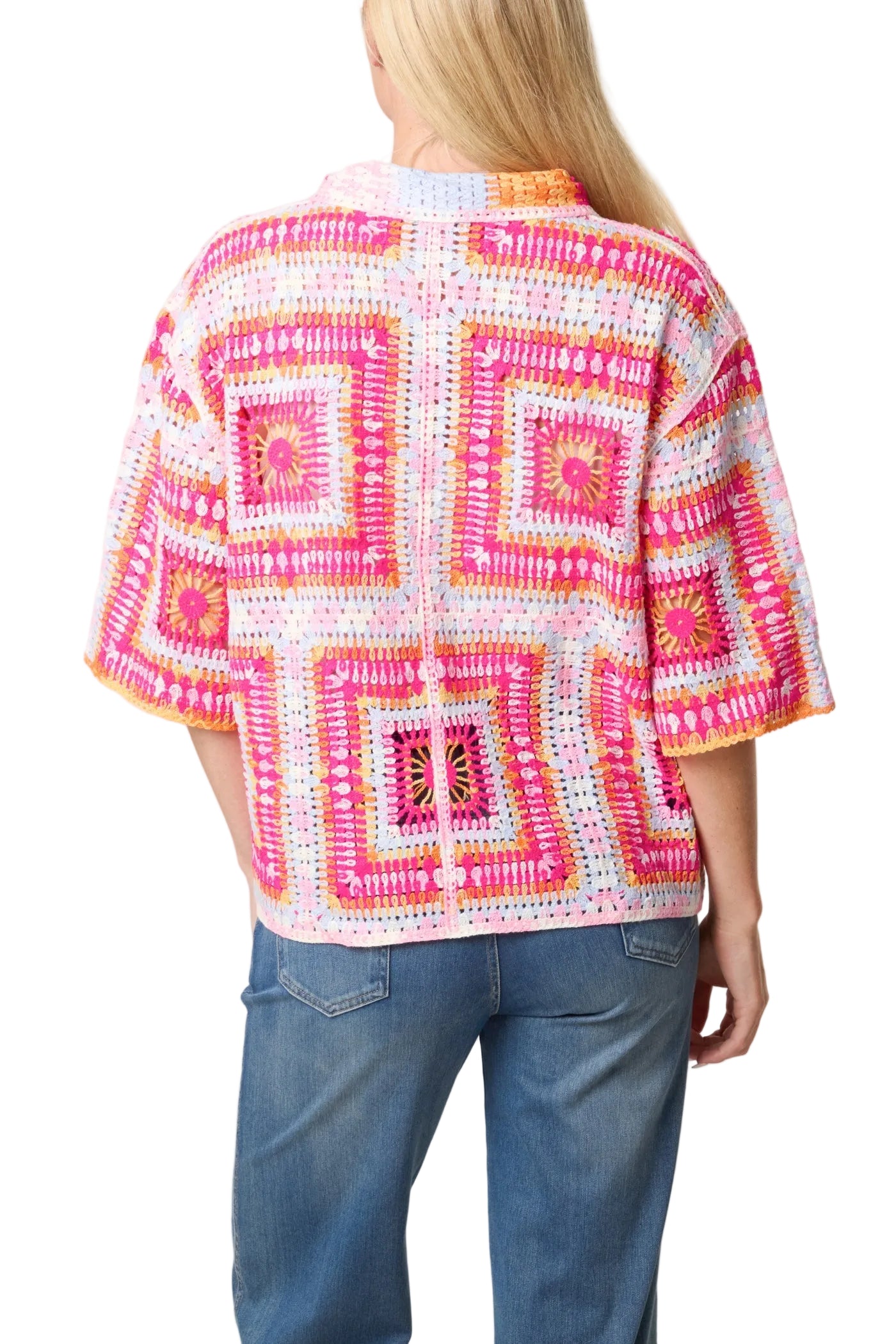 Patchwork Crochet Boxy Shirt