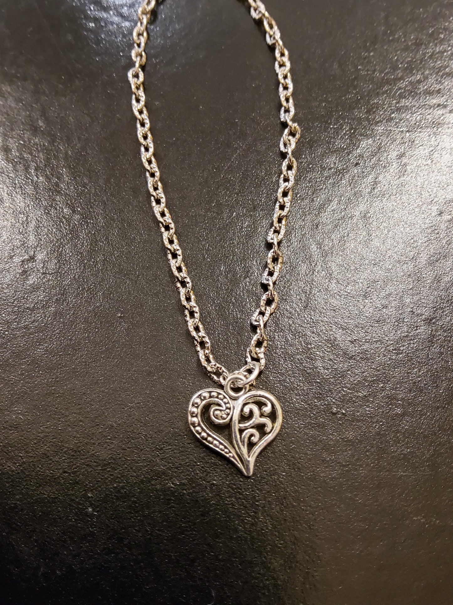 Silver Heart Charm Bracelet